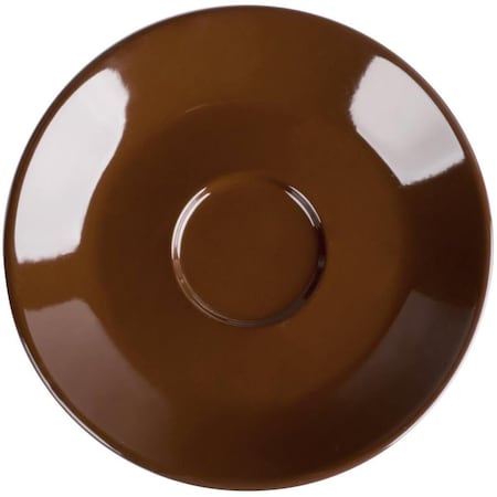 6 X 0.37 In. Cappuccino Saucer-Mahogany - 2 Dozen